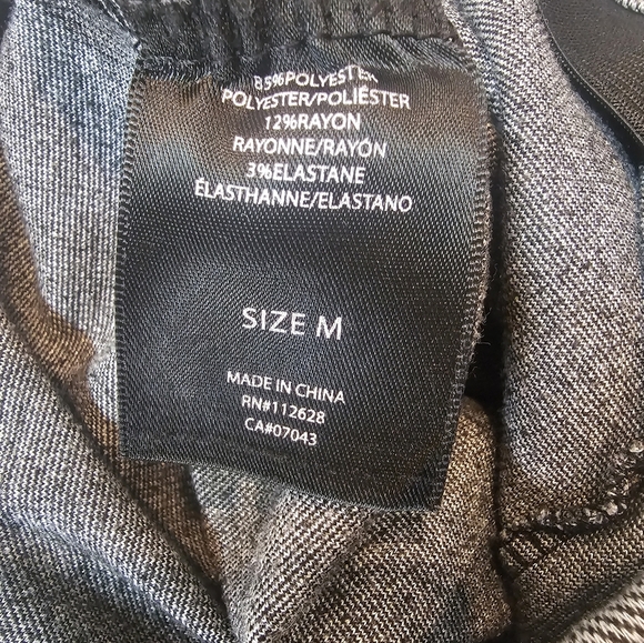 Tahari Pull-On Herringbone Knit Pants Size M – Stretch Career Style - Picture 4 of 11